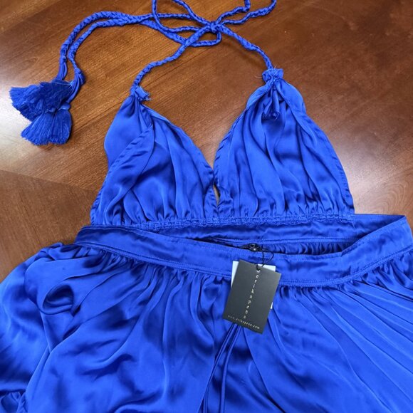 Erika Pena Liliana Halter Maxi Dress NWT OS - Picture 4 of 5